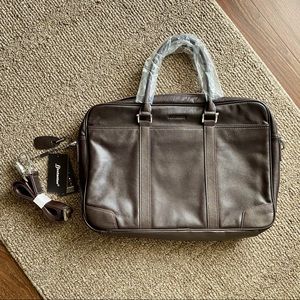 Bostanten Brown Leather Briefcase